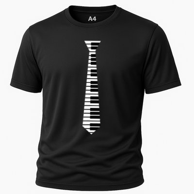 Piano Neck Tie Funny Humorous Keyboard Music Player Fun Gift Cooling Performance Crew T-Shirt