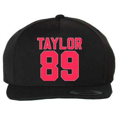 Pink Numbers Taylor Wool Snapback Cap