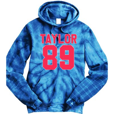 Pink Numbers Taylor Tie Dye Hoodie