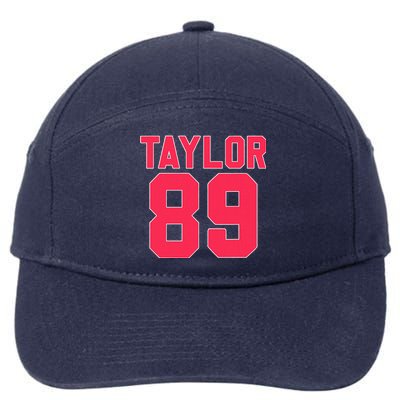 Pink Numbers Taylor 7-Panel Snapback Hat