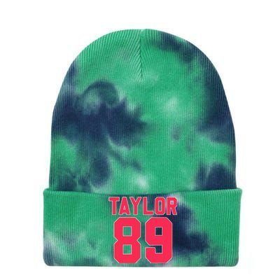 Pink Numbers Taylor Tie Dye 12in Knit Beanie