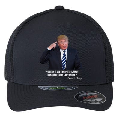 Problem Not That Putin Smart Funny Donald Trump Quote Flexfit Unipanel Trucker Cap