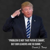 Problem Not That Putin Smart Funny Donald Trump Quote Trucker Hat