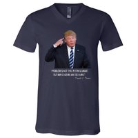 Problem Not That Putin Smart Funny Donald Trump Quote V-Neck T-Shirt