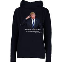 Problem Not That Putin Smart Funny Donald Trump Quote Womens Funnel Neck Pullover Hood