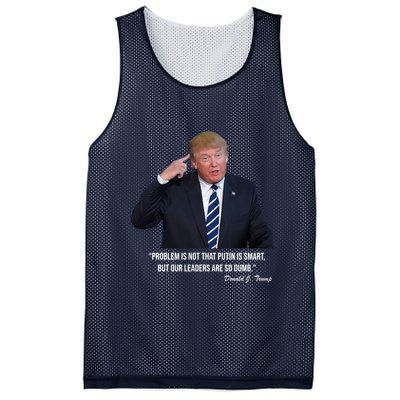 Problem Not That Putin Smart Funny Donald Trump Quote Mesh Reversible Basketball Jersey Tank