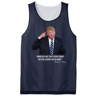 Problem Not That Putin Smart Funny Donald Trump Quote Mesh Reversible Basketball Jersey Tank