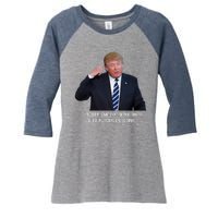 Problem Not That Putin Smart Funny Donald Trump Quote Women's Tri-Blend 3/4-Sleeve Raglan Shirt