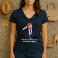 Problem Not That Putin Smart Funny Donald Trump Quote Women's V-Neck T-Shirt