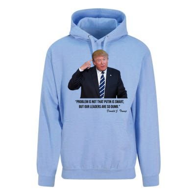 Problem Not That Putin Smart Funny Donald Trump Quote Unisex Surf Hoodie