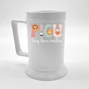 Picu Nurse Tiny Lives Matter Pediatric Intensive Care Unit Cool Gift Beer Stein