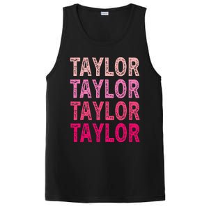 Personalized Name Taylor I Love Taylor PosiCharge Competitor Tank