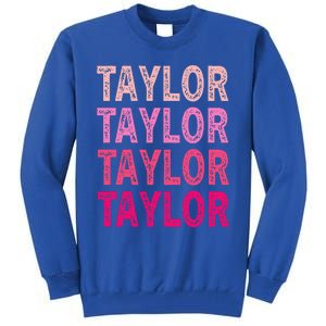 Personalized Name Taylor I Love Taylor Tall Sweatshirt