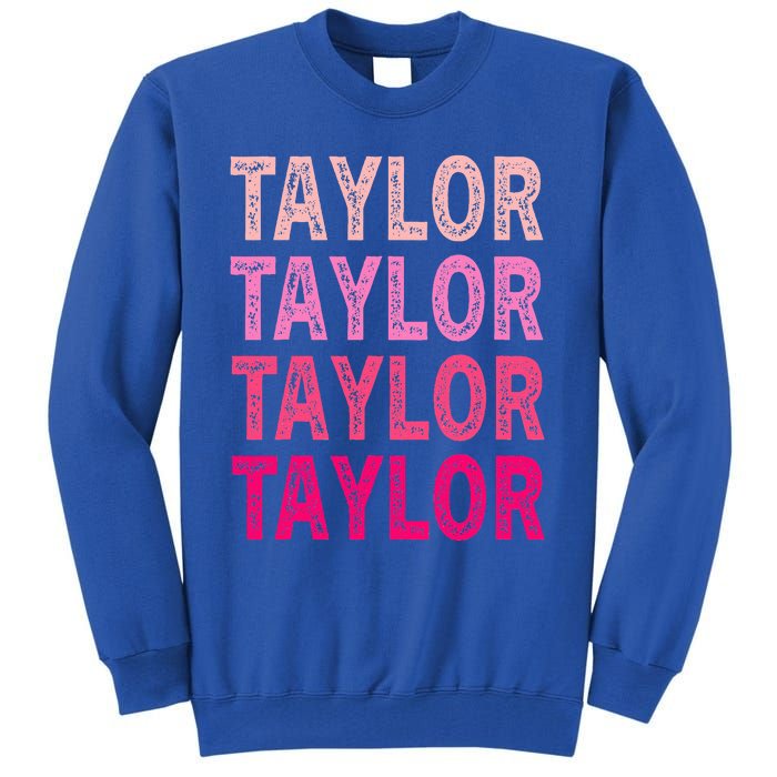 Personalized Name Taylor I Love Taylor Tall Sweatshirt