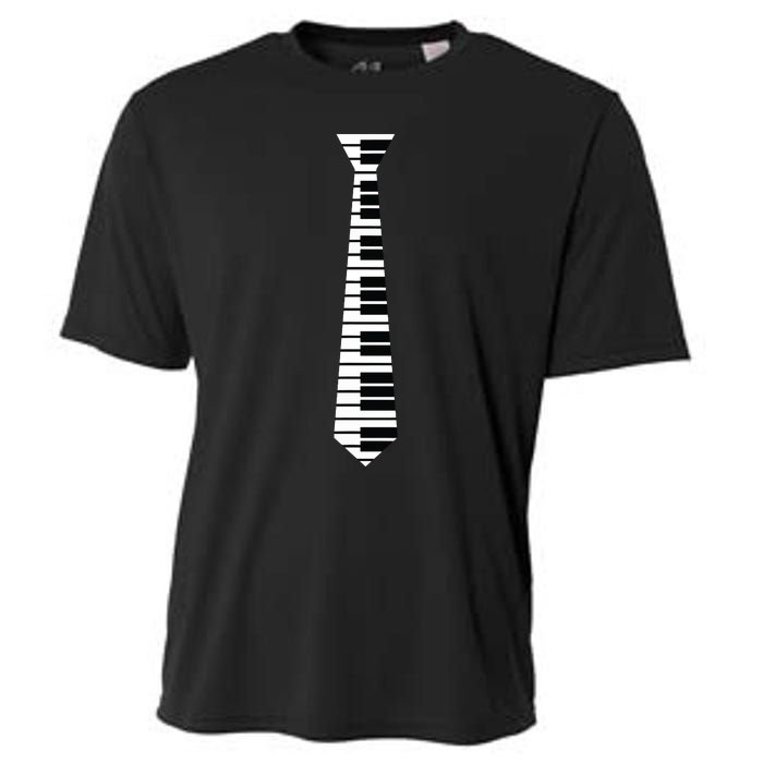 Piano Neck Tie Funny Humorous Keyboard Music Player Fun Gift Cooling Performance Crew T-Shirt