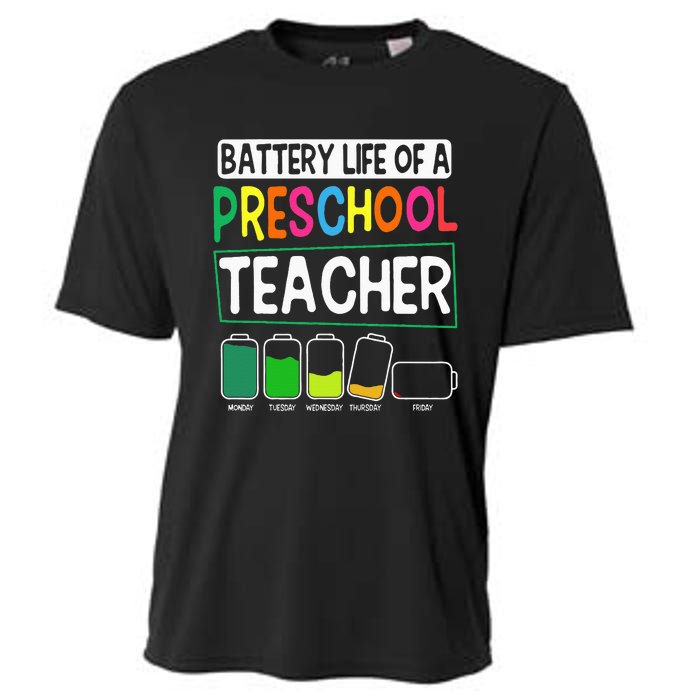 Preschool Nursery Teacher Battery Life PreK Instructor Cooling Performance Crew T-Shirt