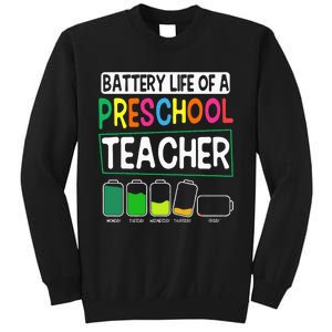 Preschool Nursery Teacher Battery Life PreK Instructor Sweatshirt