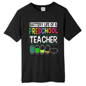 Preschool Nursery Teacher Battery Life PreK Instructor Tall Fusion ChromaSoft Performance T-Shirt