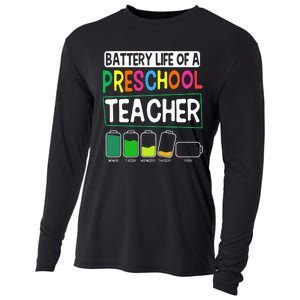 Preschool Nursery Teacher Battery Life PreK Instructor Cooling Performance Long Sleeve Crew