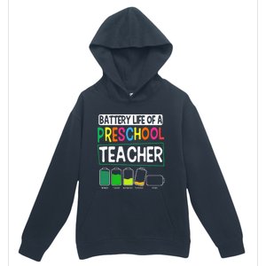 Preschool Nursery Teacher Battery Life PreK Instructor Urban Pullover Hoodie