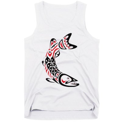 Pacific Northwest tribe art Salmon Fish Saltwater Fish Tank Top