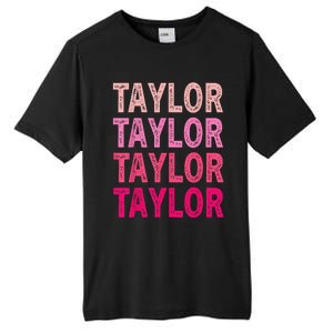 Personalized Name Taylor I Love Taylor Tall Fusion ChromaSoft Performance T-Shirt