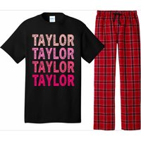 Personalized Name Taylor I Love Taylor Pajama Set