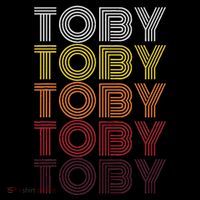 Personalized Name Toby Vintage Toby Retro Drawstring Bag