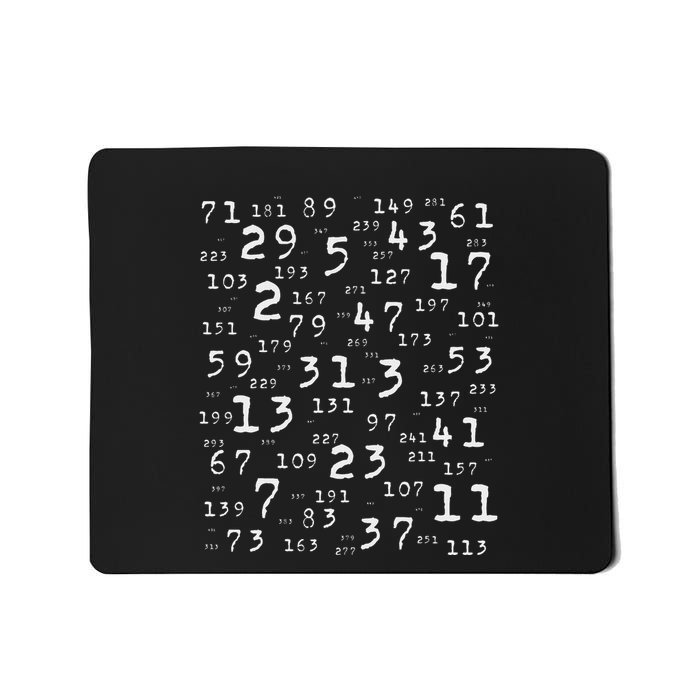 Prime Numbers Teacher Nerd Geek Science Student Logic Maths Mousepad