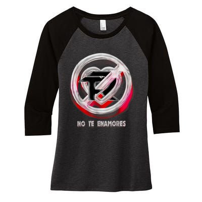 Pero No Te Enamores Fuerza Pnte Women's Tri-Blend 3/4-Sleeve Raglan Shirt