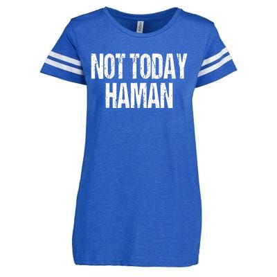 Purim Not Today Haman Costume Enza Ladies Jersey Football T-Shirt