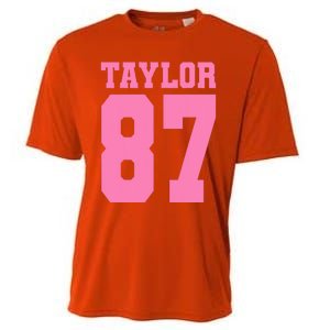 Pink Numbers Tay.Lor Cooling Performance Crew T-Shirt