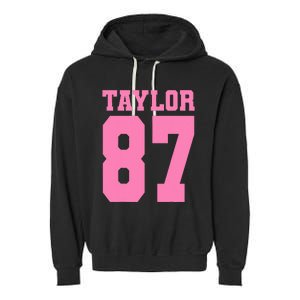 Pink Numbers Tay.Lor Garment-Dyed Fleece Hoodie