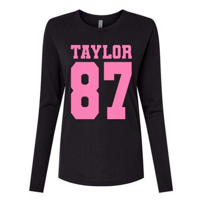 Pink Numbers Tay.Lor Womens Cotton Relaxed Long Sleeve T-Shirt