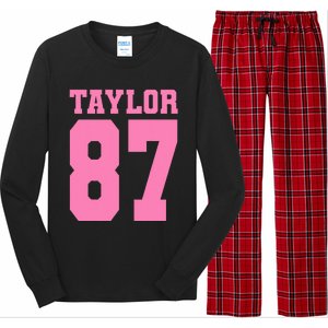 Pink Numbers Tay.Lor Long Sleeve Pajama Set