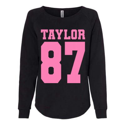 Pink Numbers Tay.Lor Womens California Wash Sweatshirt