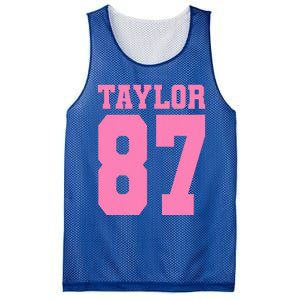 Pink Numbers Tay.Lor Mesh Reversible Basketball Jersey Tank