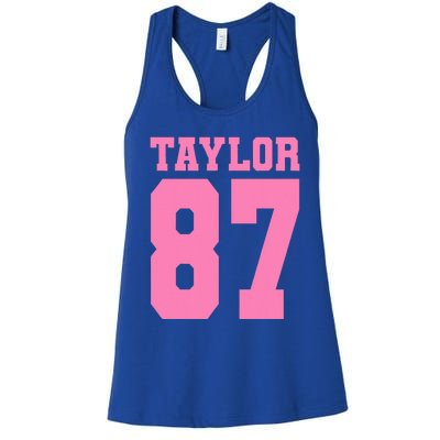 Pink Numbers Tay.Lor Women's Racerback Tank