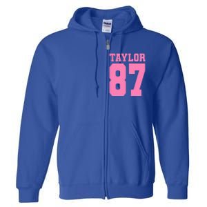 Pink Numbers Tay.Lor Full Zip Hoodie