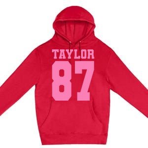 Pink Numbers Tay.Lor Premium Pullover Hoodie