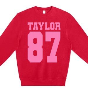 Pink Numbers Tay.Lor Premium Crewneck Sweatshirt