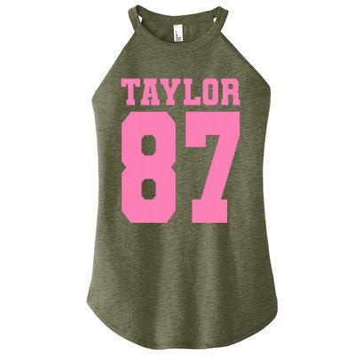 Pink Numbers Tay.Lor Women's Perfect Tri Rocker Tank