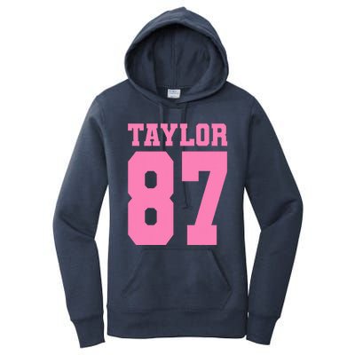 Pink Numbers Tay.Lor Women's Pullover Hoodie