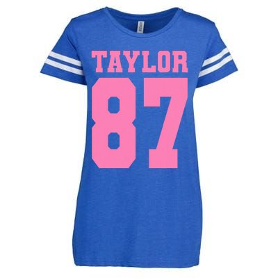 Pink Numbers Tay.Lor Enza Ladies Jersey Football T-Shirt