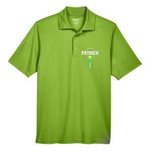 Patrick Name Tennis Player Ball And Racket Sports Fan Funny Gift Men's Origin Performance Pique Polo