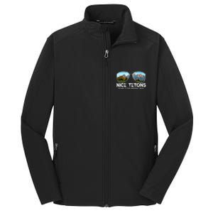 Punny Nice Tetons Teton Mountain Core Soft Shell Jacket