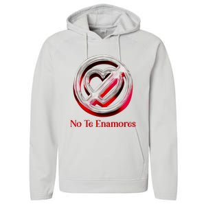 Pero No Te Enamores Quotes Meme Performance Fleece Hoodie