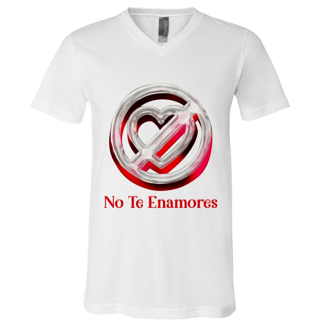 Pero No Te Enamores Quotes Meme V-Neck T-Shirt
