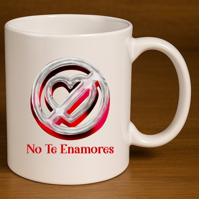Pero No Te Enamores Quotes Meme 11oz C Handle Ceramic Mug