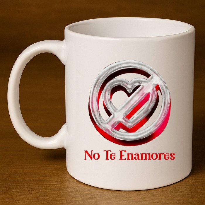 Pero No Te Enamores Quotes Meme 11oz C Handle Ceramic Mug